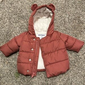 Infant Old Navy winter jacket. Size 0-3M.